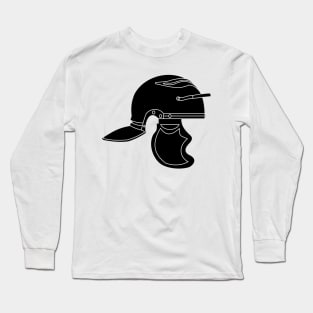 Black Imperial Roman Helmet (Galea) Long Sleeve T-Shirt